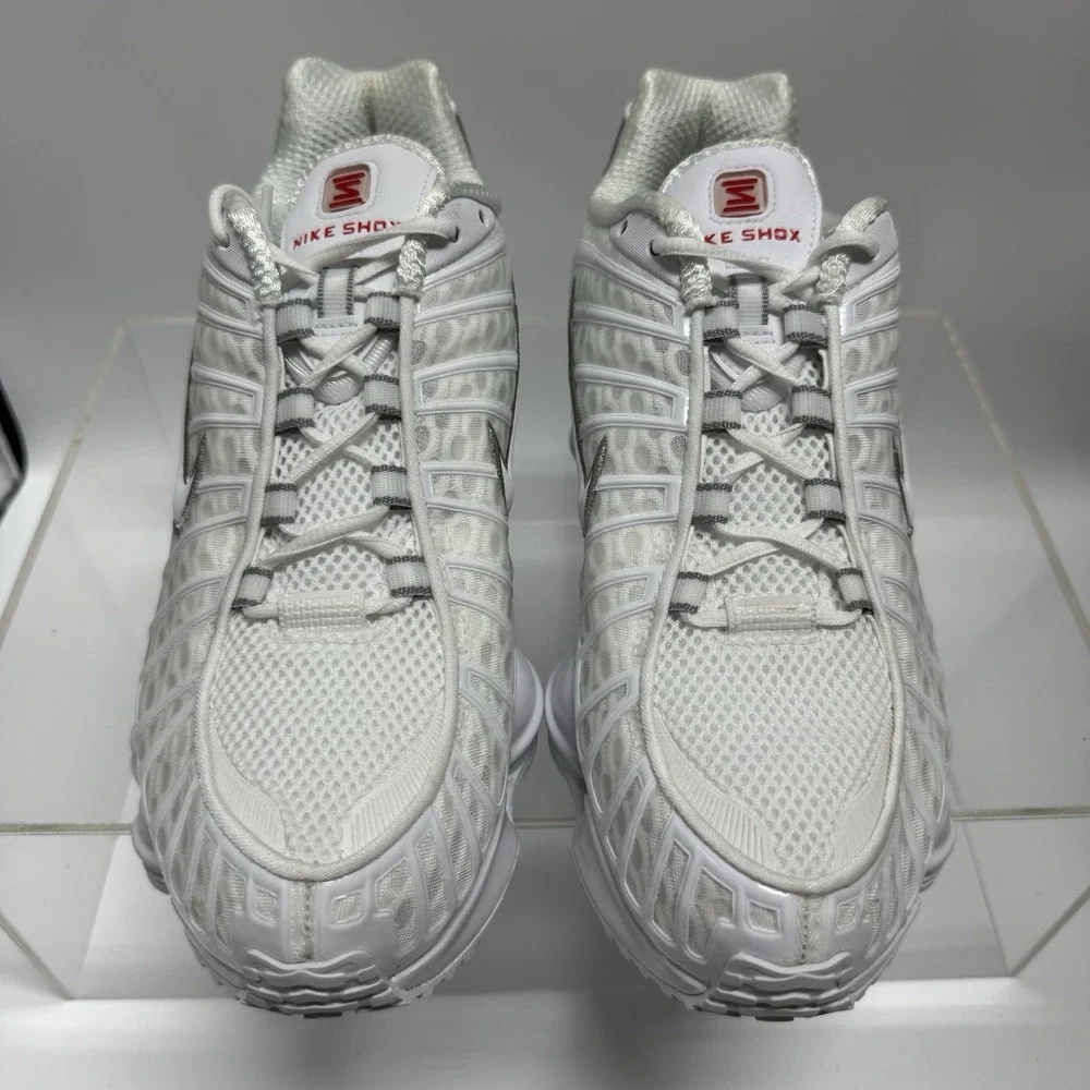 Brand New Nike Shox TL White Silver AV3595-100 Men's Size 8 / Women's Size 9.5